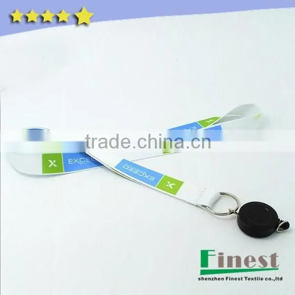 Personalized cheap custom printed polyester sublimation lanyard with logo