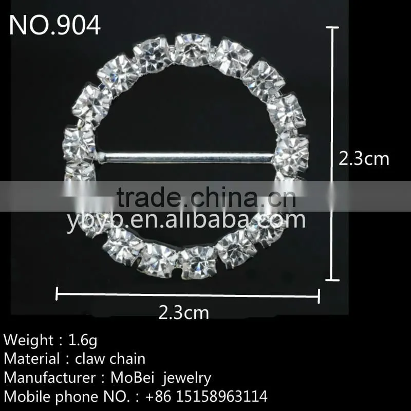 Hot ! Small Rhinestone Ribbon Button For Wedding Invitation-904
