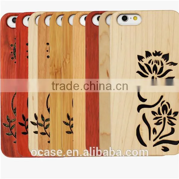 Christmas present wood 3d image back cover case for iphone 4