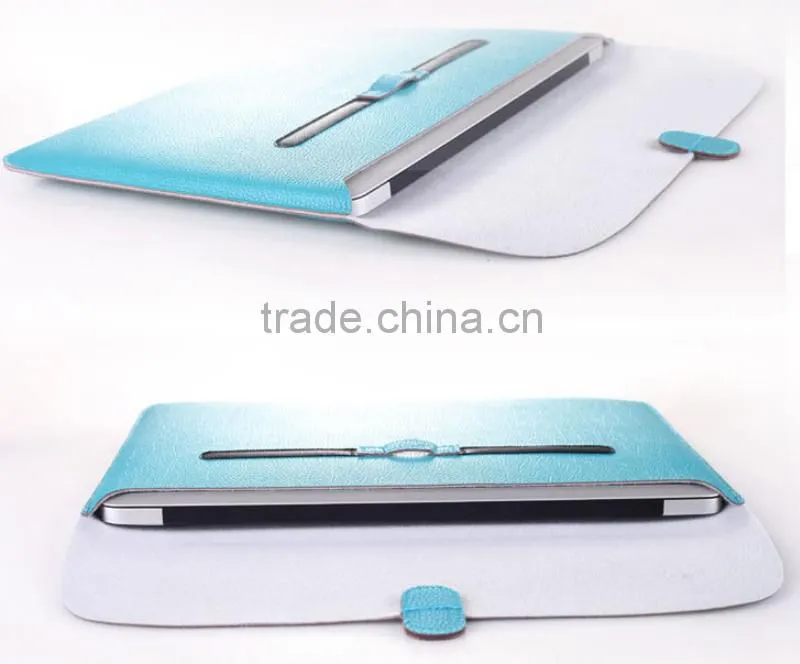 Ultra Slim & Lightweight Laptop Leather Sleeve Bag For Macbook, Carrying Bag Handbag for Macbook