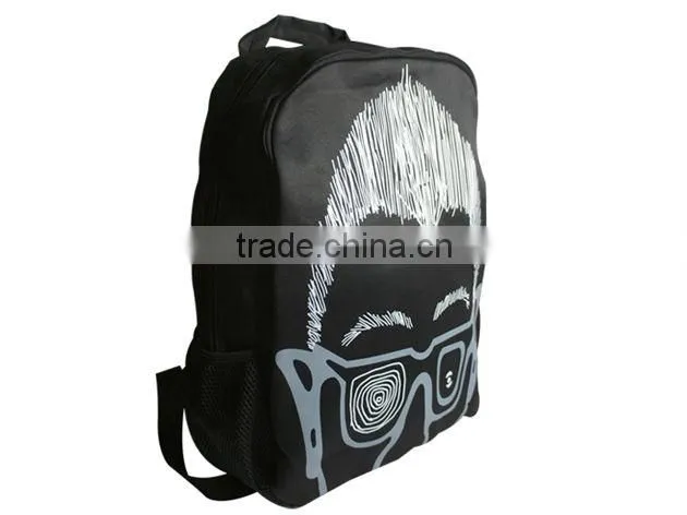 JSMART backpack M&L customized rucksack abstract art MOQ FREE photo bag sublimation printing