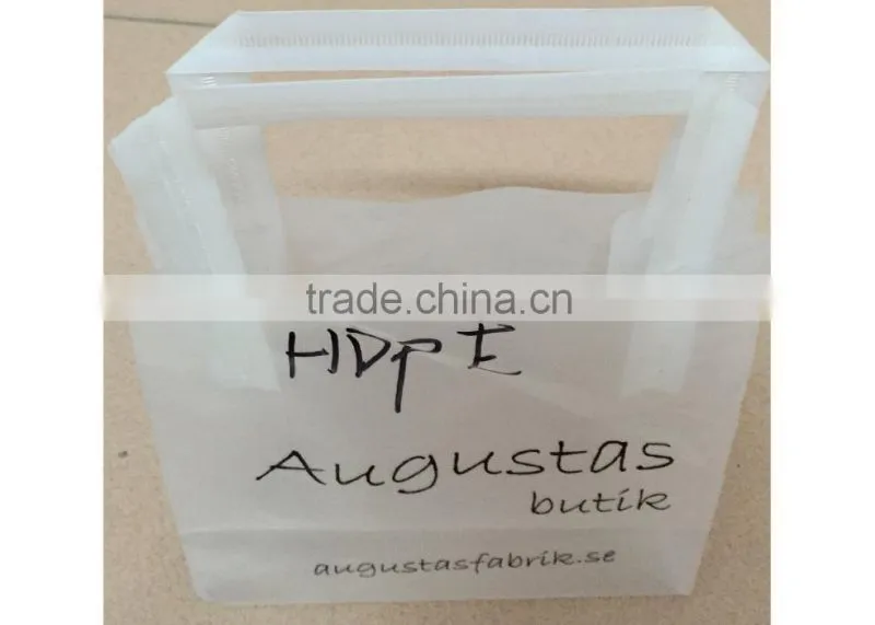 plastic shopping bag with hanger manufacturer