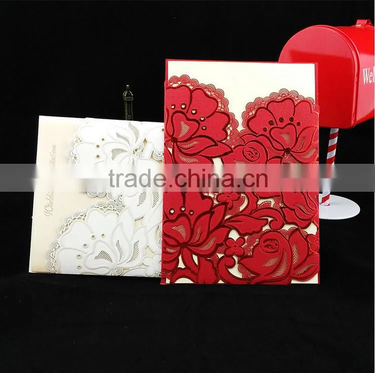 Delicate high quality wedding invitation card