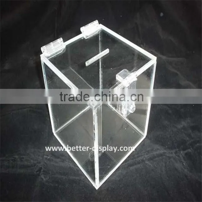 wholesale acrylic collection boxes for charity