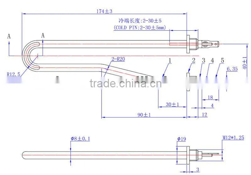household water heater heating element