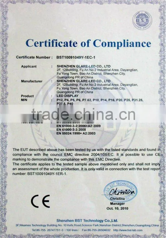 P6 SMD 192X128 fullcolor led digital signage display