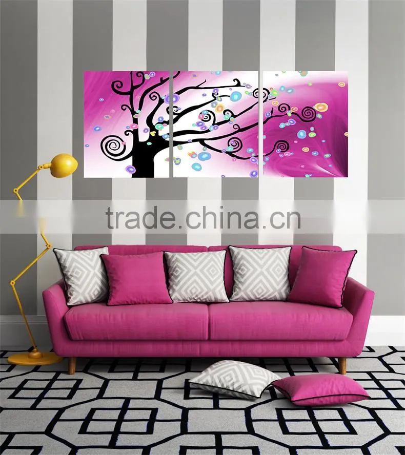 dropshipping abstract oil painting with canvas printing of home decor to room