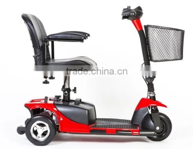 Electric scooter 180W 4 wheel adult mobility scooter for adults, dual pedal scoota
