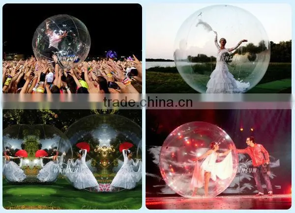 1.0mm PVC/TPU giant Popular Summer Playing Hot Sale giant plastic bubble