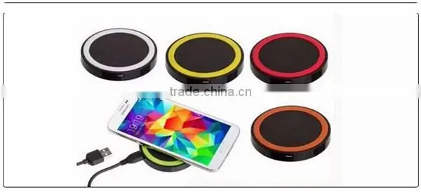 Colorful OEM Single Micro USB Port 5V 1A Wireless Charger With Cable