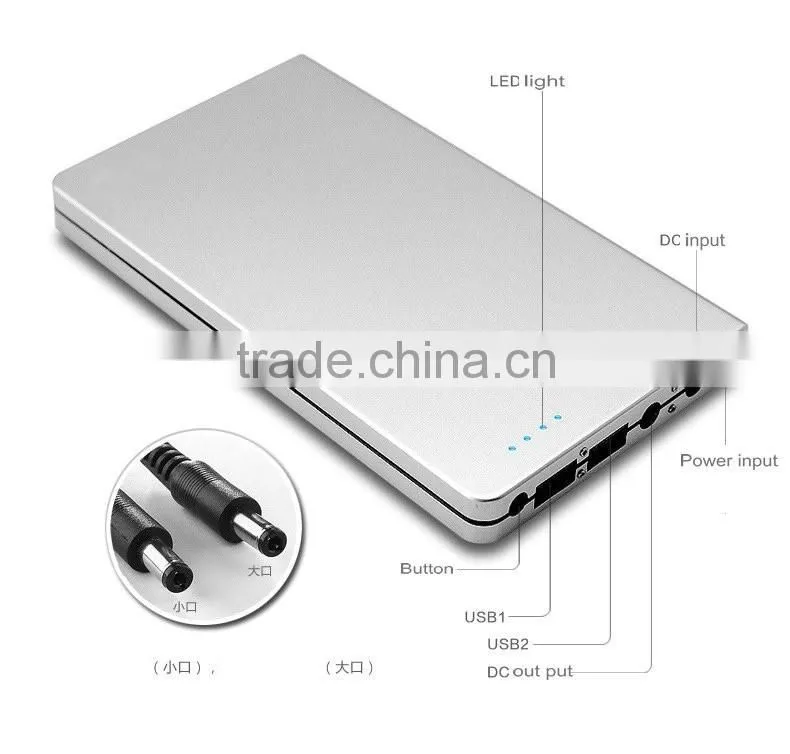 High quality big capacity super capacitor power bank universal laptop charger