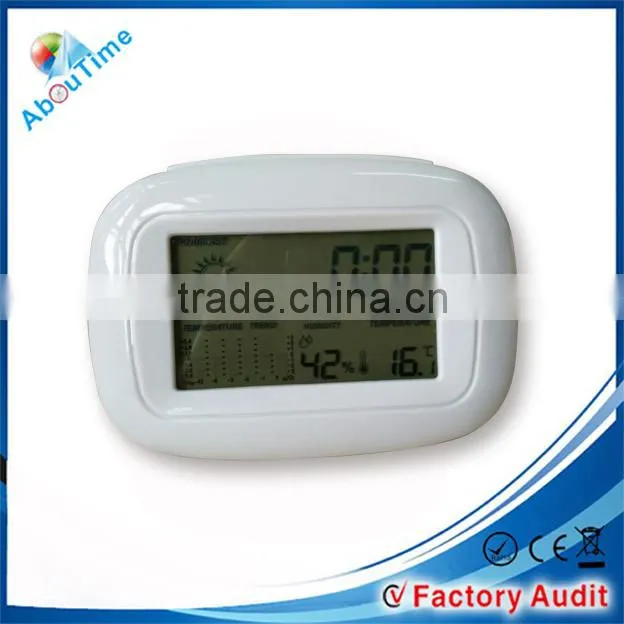 Home decorating weather station clock from china watch manufacturer