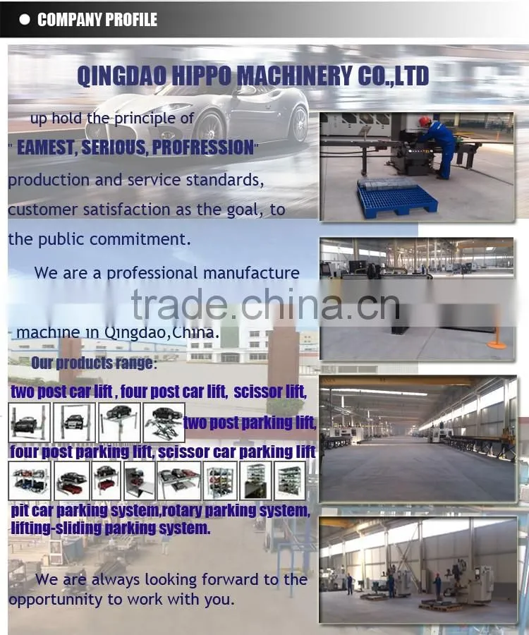 electric unlock two column vehicle lift equipment