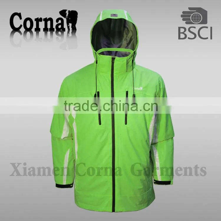 Men functional plus size colorful 3 in 1 snow jacket suits