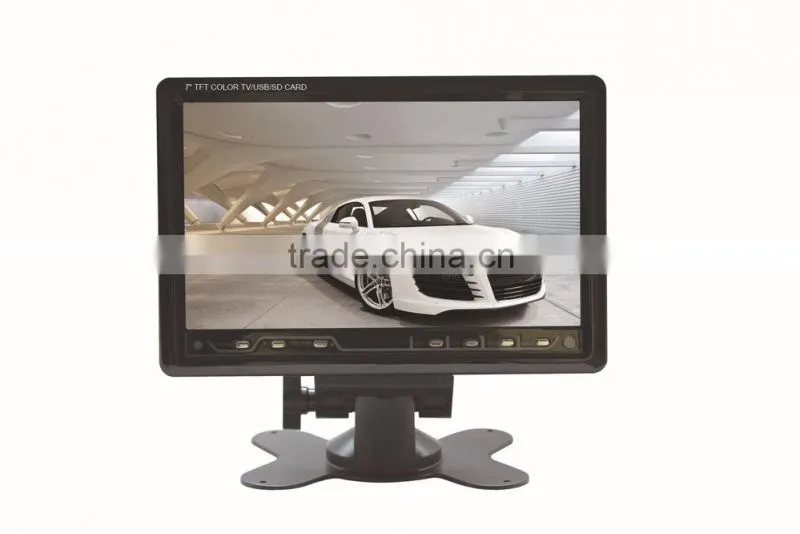 Stand Alone 7 inch Car LCD TV Monitor With USB