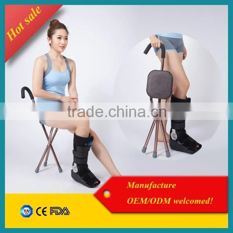 old people walking tools aluminum folding cane seat / elderly walking stick as seen on tv