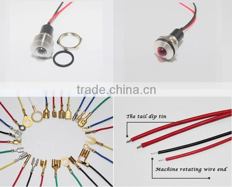 Hot white color dot lighting 19mm mounting hole 12v motorcycle signal light