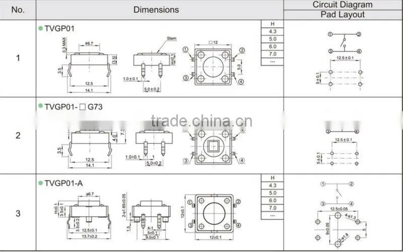 FTVGP01-G73 12mm touch switch crystal glass panel
