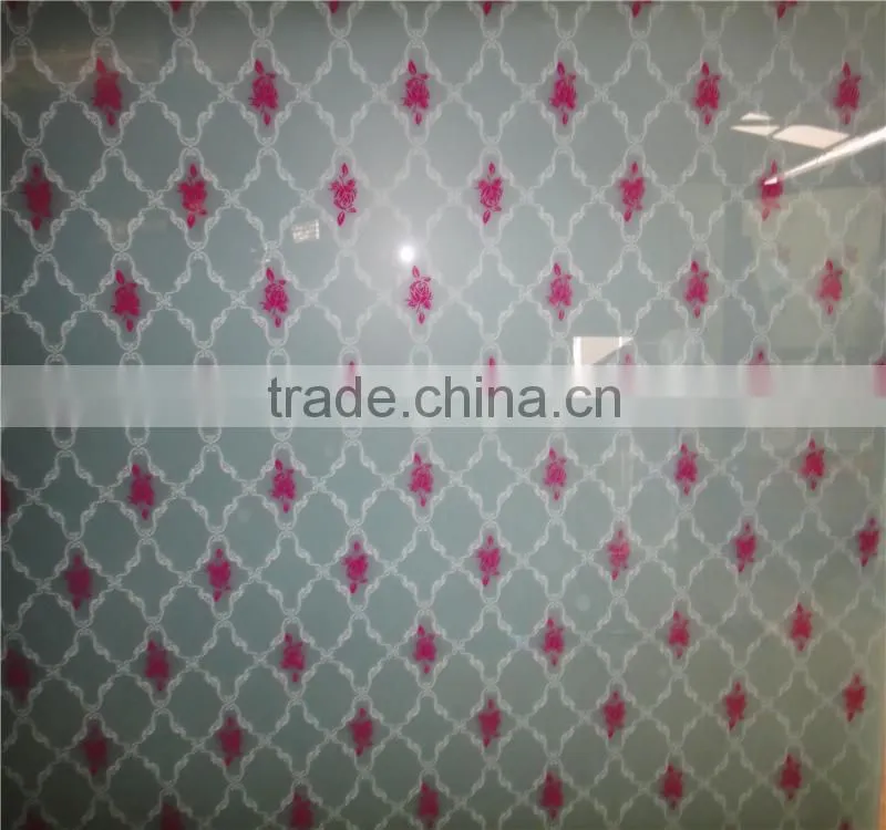 colorful design silkscreen printed glass for windows