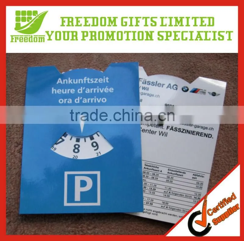 Most Popular Logo Printed PVC Parking Disc