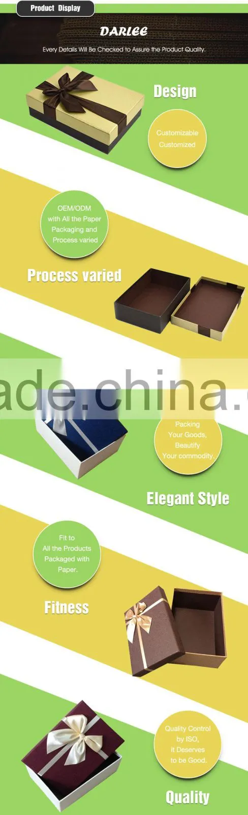 recyclable different sized scarf cardboard gift boxes