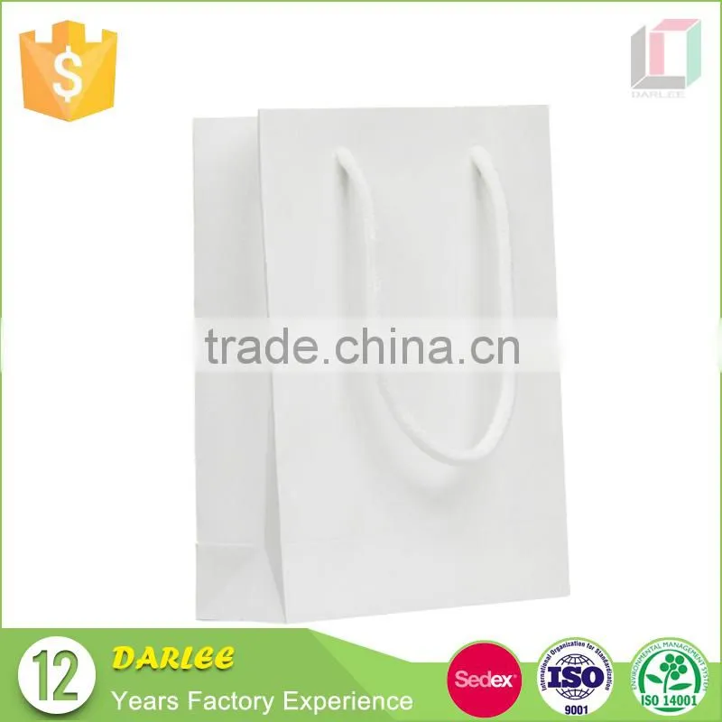 Factory custom logo printing white kraft paper garment bag