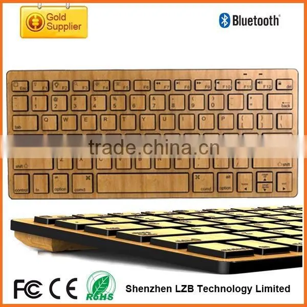 Bamboo keyboard, bamboo bluetooth keyboard for iphone/ipad/tablet