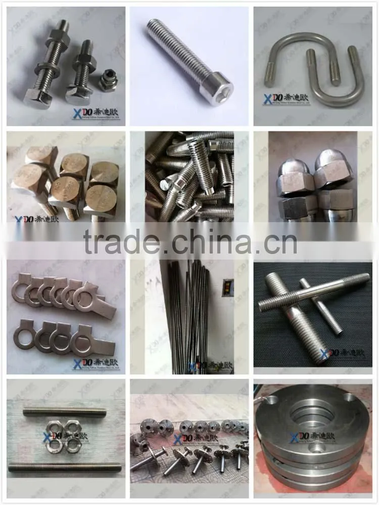 GH2132 A286 hex bolt specials stainless steel EN1.4980 din933 M12*50