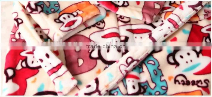 Baby bathrobe Animal leopard flannel fleece