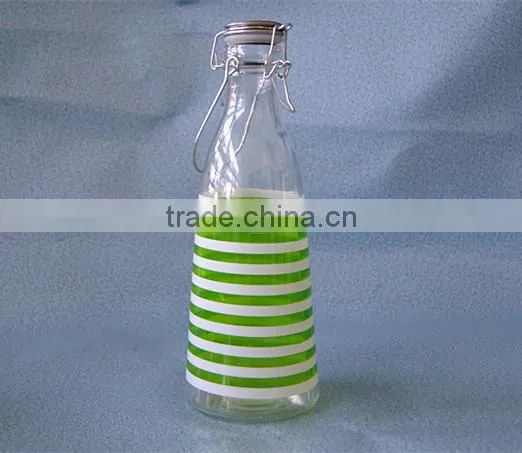 1L Glass beverage jar/juice bottle