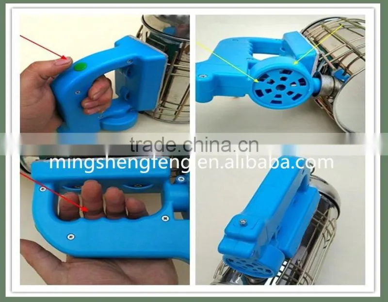 Electric bee smoker/stainless steel bee smoker for hot sale