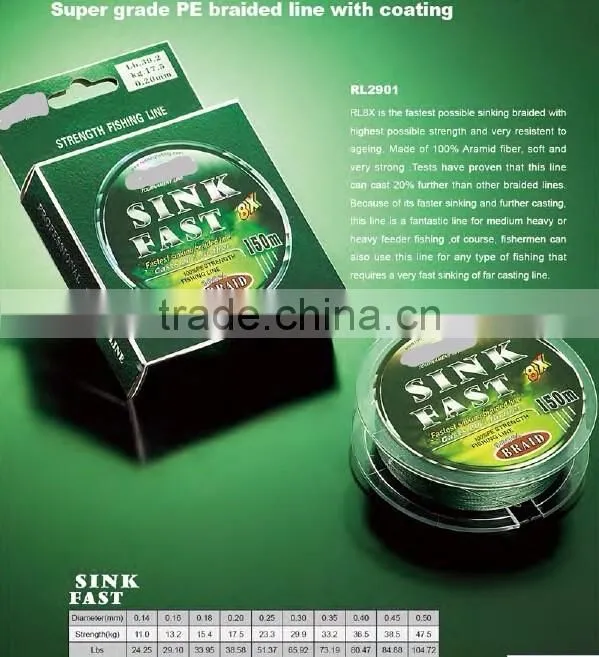 Wholesale fishing line PE braided line fihsing