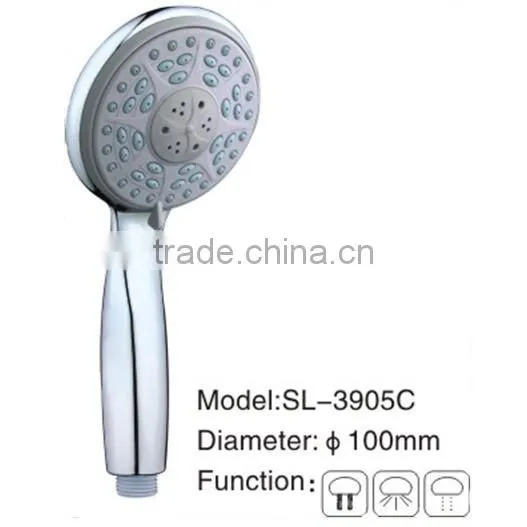 Classic Design Plastic Shower Head with 3 functions