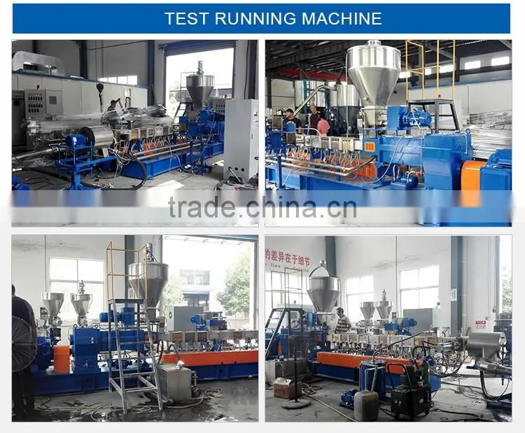 Small lab plastic pellets filler pet masterbatch granules twin screw extruder