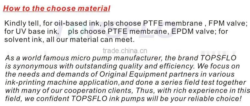 mini size dc motor electric ink pump for oil based, oil based ink pump