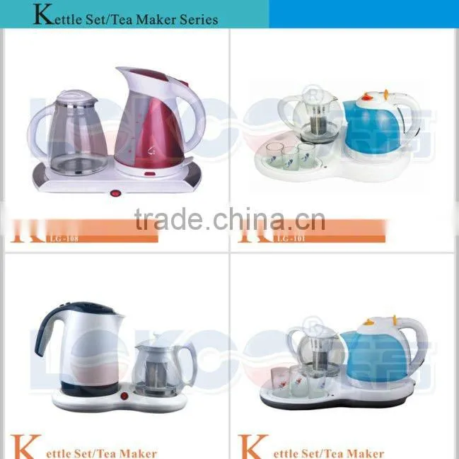New design Plastic electric kettle tea tray 1.7L