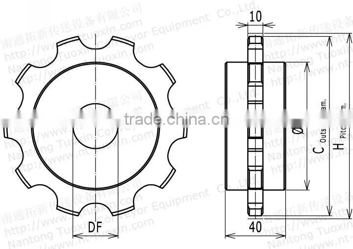 RT114 Classic machined sprockets