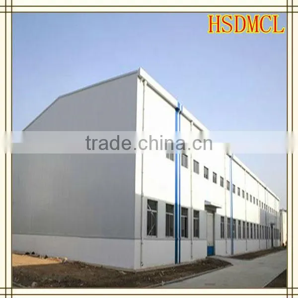 China large span stainless steel frame prefabricated warehouse workshop plant