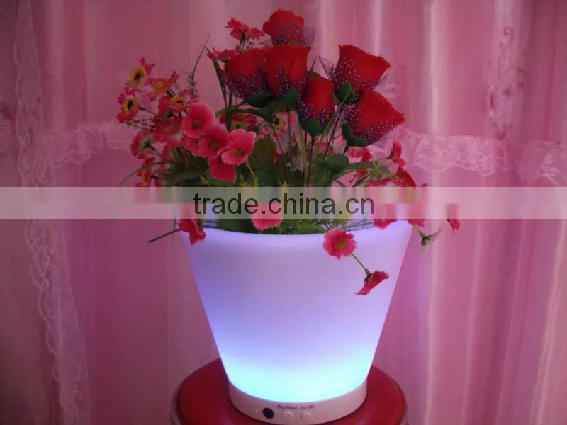 LED flowering plant pots planters pots garden flower pot