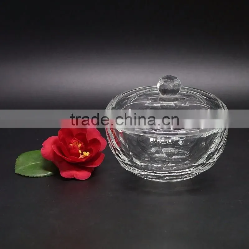 Decorative clear storage box crystal glass jewelry box