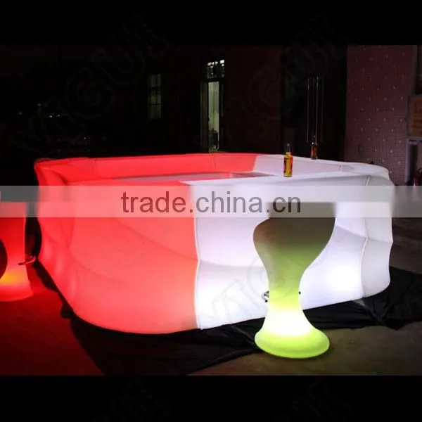 led glow furniture table for wedding/party