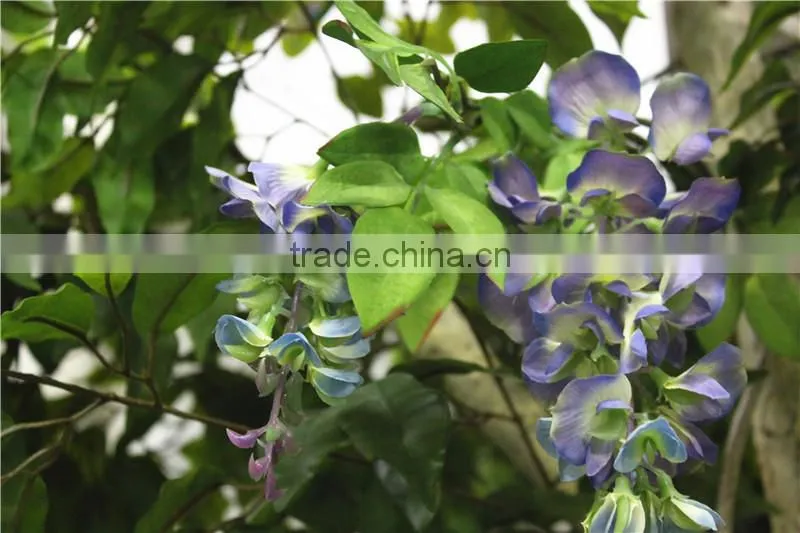 Home garden deco 50cm to 400 cm hight artificial purple large Chinese wistaria EDHS1501 1602