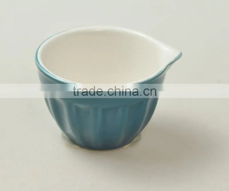 4pcs ceramic measuring cups set, cups with mouth