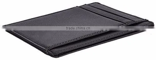 personlized place sim card holder wallet genuine leather credit card holder