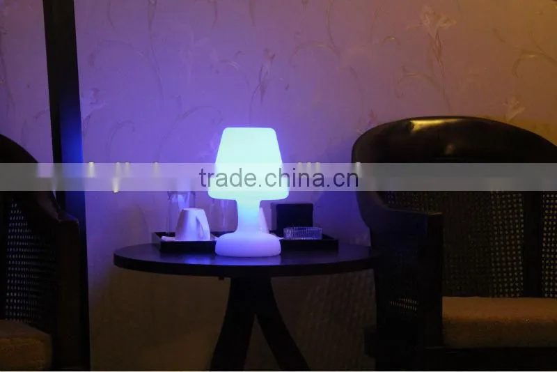 Popular rechargeable colorful green protction plastic shell waterproof led desk lamp