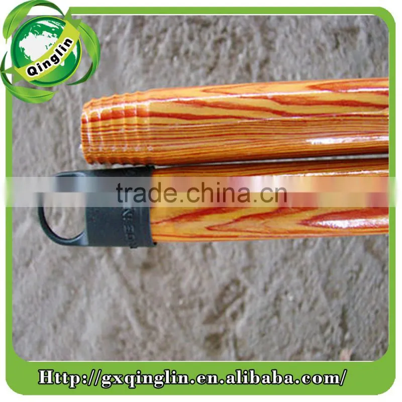 Hot sale natural broom handles wholesale/pvc coated wooden broom handle/pvc mop stick
