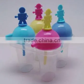 Colorful Eco Friendly Boys And Girls Plastic Popsicle Mold