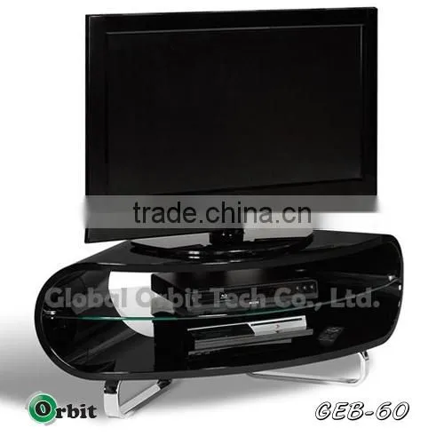 New modern design wood furniture TV stand with DVD storage rack