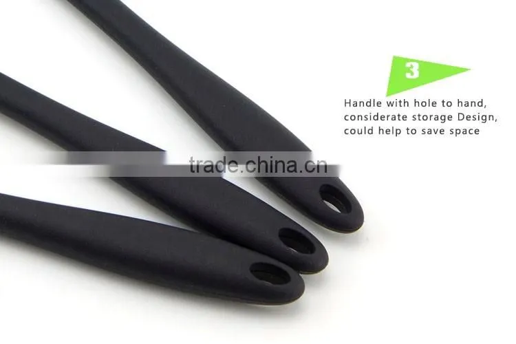 Long Handle Silicone Ladle For Non-stick Pan