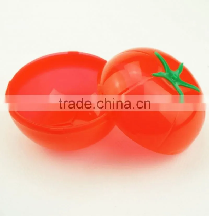 41054 tomato Shaped Plastic Saver/Storage Box/Storage Container with FDA/LFGB